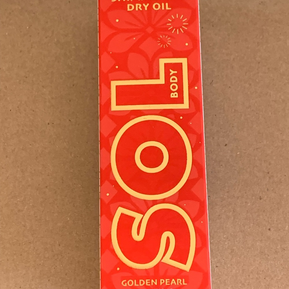 Colourpop Sol shimmering dry oil. Golden Pearl